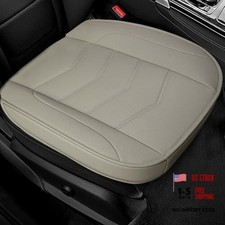 Leather Car Seat Cover - Anti-Slip Full Wrap Front Bottom Seat Cover Car Grey