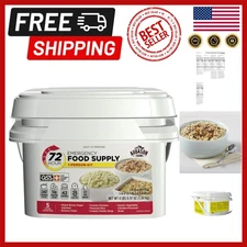 Emergency Food Supply - 72-Hour Kit with 2667 Calories/Day, Convenient & Tasty