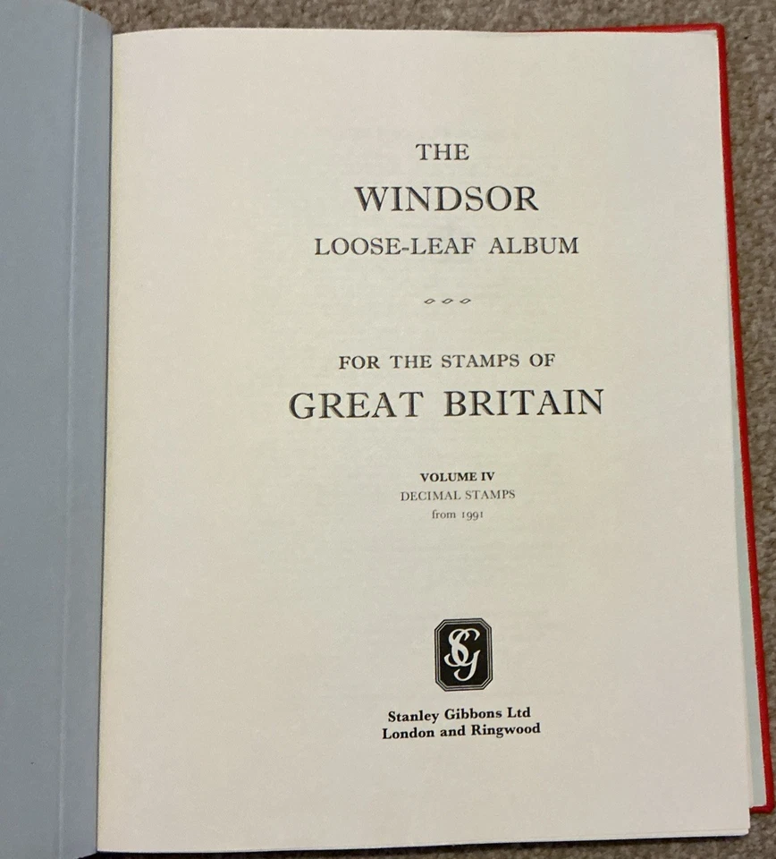 Álbum Windsor Gran Bretaña Vol IV 1991 a 1999 hojas y hojas y tiras como nuevas  Foto 2 de 4