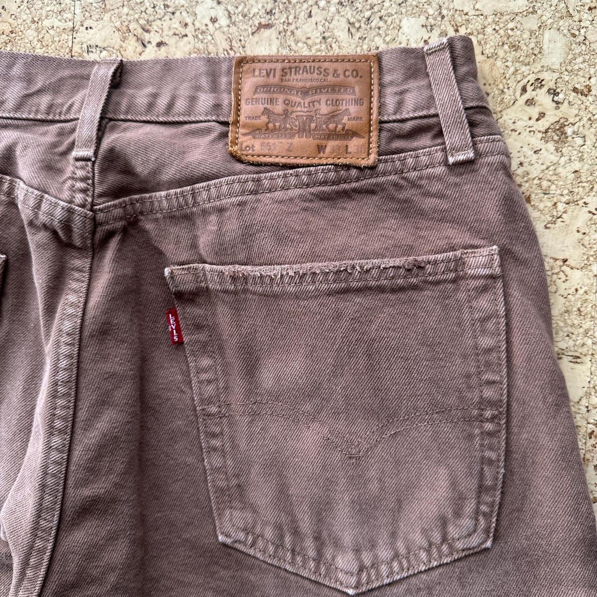 Brown distressed Levis premium 551 jeans 33 x 30 Super nice premium denim! View 3