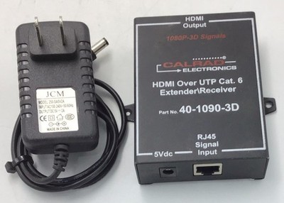 Calrad 40-1090-3D HDMI 1080P 3D Signal Over UTP Cat 6 Extender Receiver  RJ45