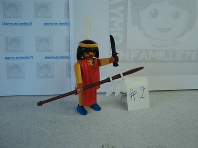 PLAYMOBIL vintage western indiens guerrier chasseur set 3873 de 1996 #2 - Photo 1/4