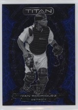 2023 Panini Chronicles Titan Blue Velocity Prizm 43/99 Ivan Rodriguez HOF s1i