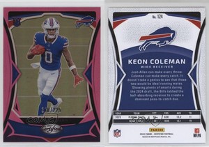 2024 Certified Rookies Pink Mirror /225 Keon Coleman #124 Rookie RC