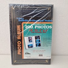 Pioneer Photo Album Blue Leather Grained 200 Photos 4x6 Bi-Directional SEALED