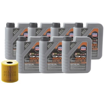 7L Liqui Moly Top Tec 4200 5W-30 Mann Engine Oil Change Kit for S80 XC90 L6 V8