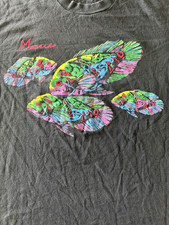 Vintage 90s Single Stitch Maui Men's Black Fish Tropical XL tee