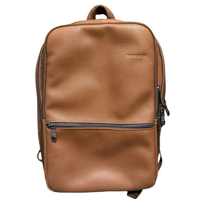 Samsonite Classic Leather Slim Backpack, Cognac, One Size