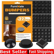 Rubber Feet for Electronics, 122PCS Adhesive Stick on Small Rubber Feet Adhes...