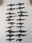 1/18 scale 3D printed modern military rifle lot A for gijoe / joytoy figures