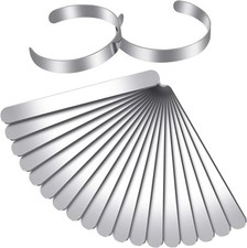 18 Pieces Bracelet Blanks Stainless Steel Bangle Blanks DIY Cuff Bracelet Blanks