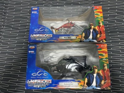 AMERICAN CHOPPER ORANGE COUNTY CHOPPERS Comanche Fire Bike 1:10 Toy Model NEW