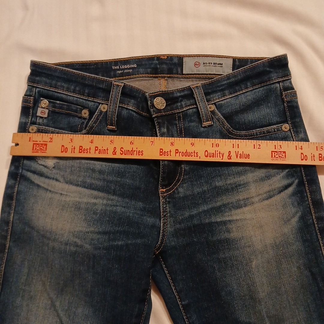 AG Adriano Goldschmied Jeans Womens 25R Legging Super Skinny Stretch Dark Wash thumbnail 9