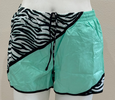 NWT Victoria's Secret PINK Campus Short  Aqua Zebra Athletic Running M