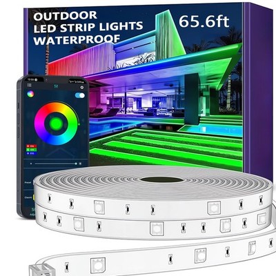 LED-Streifen für den Außenbereich 20 m Smart IP67 Musiksync App-Steuerung Wan...