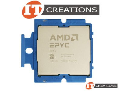 5TH GEN AMD EPYC 128 CORE PROCESSOR 9755 2.7GHZ 500W SP5 TURIN CPU 100-000001443