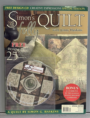NEW JENNY HASKINS SIMON'S FOLLY SPECIAL EDITION W/Pattern Sheet & CD - OOP