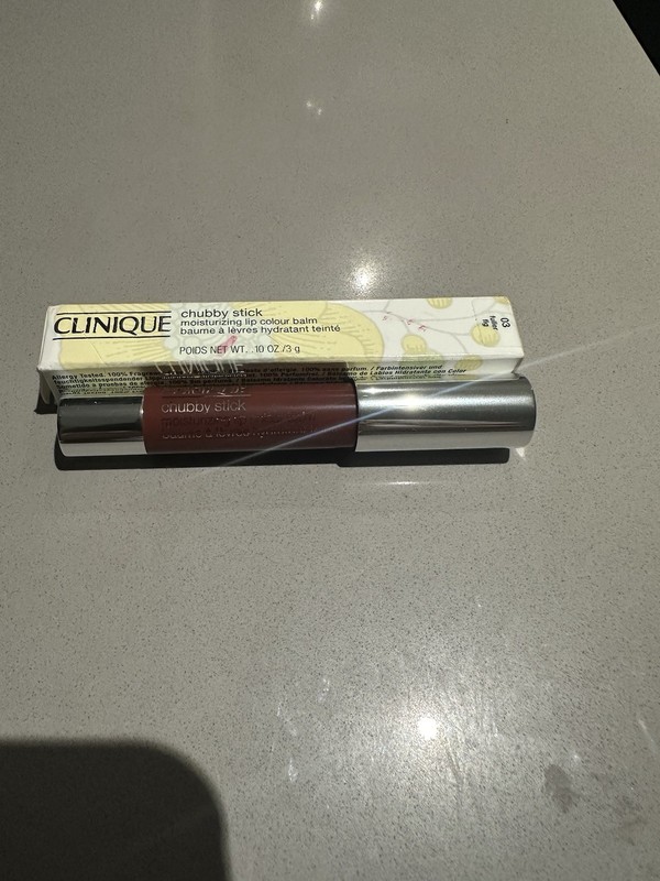 Clinique Chubby Stick Moisturizing Lip Balm 03 FULLER FIG 0.10 Oz Lipstick~new~
