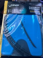 Swimming Fulcrum Paddles-XX-LARGE-BLUE -Shoulder Safe Training Paddles-NEW