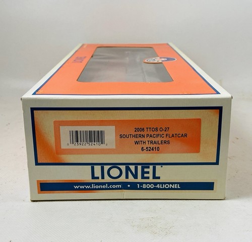🌟Lionel Trains 6-52410 Southern Pacific Flatcar w/ Trailers 2006 TTOS O Gauge - Picture 3 of 6