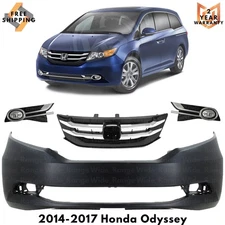 Front Bumper Cover Fascia & Grille Assembly For 2014-2017 Honda Odyssey