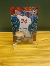 2021 Panini Spectra Epic Legends Material David Ortiz #EL-DO Neon Blue Prizm /50