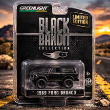 Greenlight Black Bandit 1969 Ford Bronco 1:64 Diecast 2019 Limited Edition NIP
