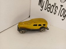 Japan 7 Window Sedan Wagon Tin Litho Vintage 3 1/4  Long Antique Lithograph Toy