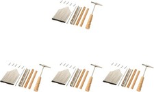4 Sets 17 Key Kalimba Replacement Kit with Metal Keys, Bridge, Saddle 