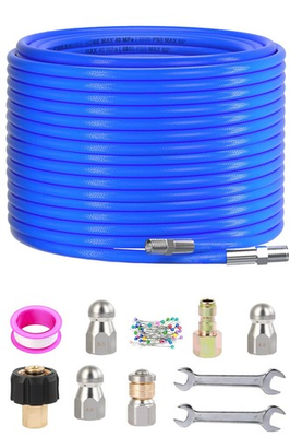 #ad Sewer Jetter Kit for Pressure Washer 100FT 5800 PSI Water Jet Drain Cleaner ... $70.15