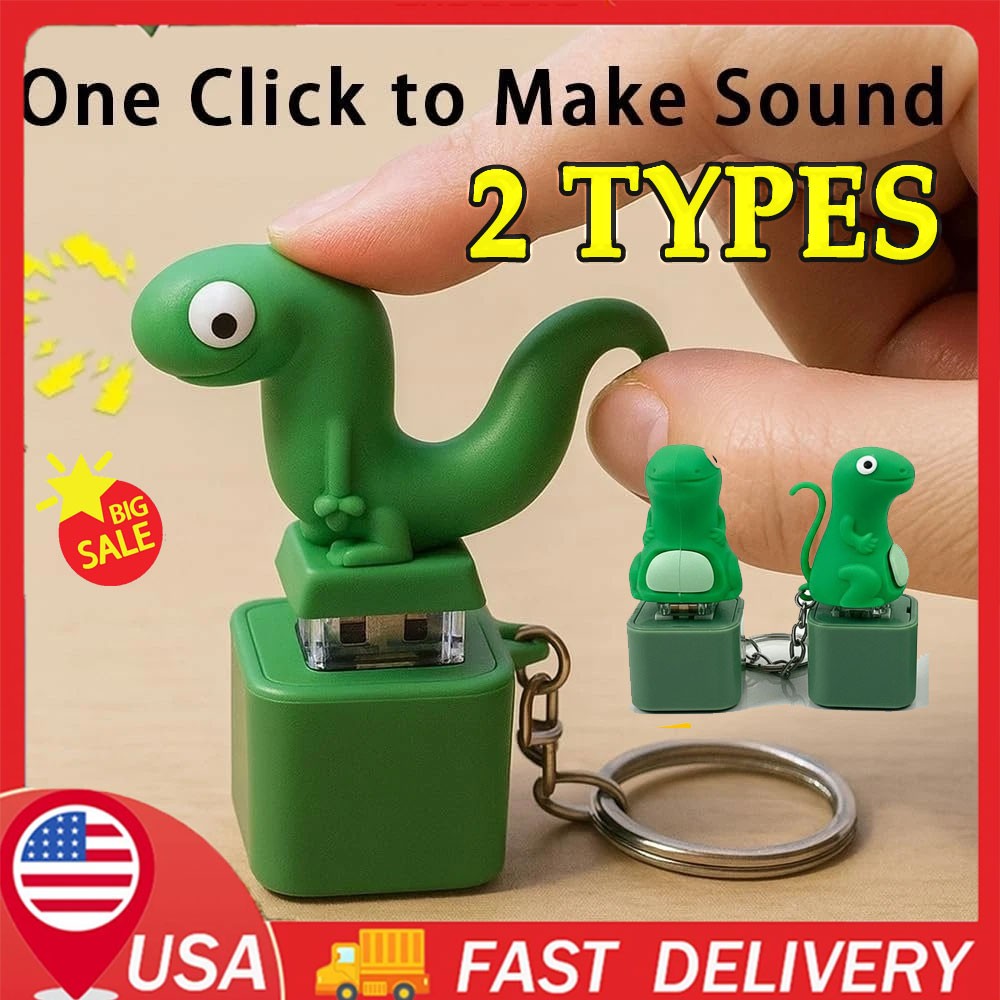 Anti Stress Lizard Button – Bouton Lézard Clavier Pour Soulager Le Stress – ABS – 6x6x3 Cm – Multicolore – Cadeau Bureau étudiant