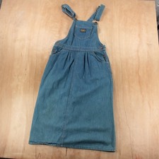 vtg 70s 80s usa OSHKOSH B'GOSH Vestbak denim bib overall dress jumper 10 tag