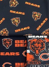 Various Sports designs Chicago Bears Cotton Fabric Sold By The Half Yard