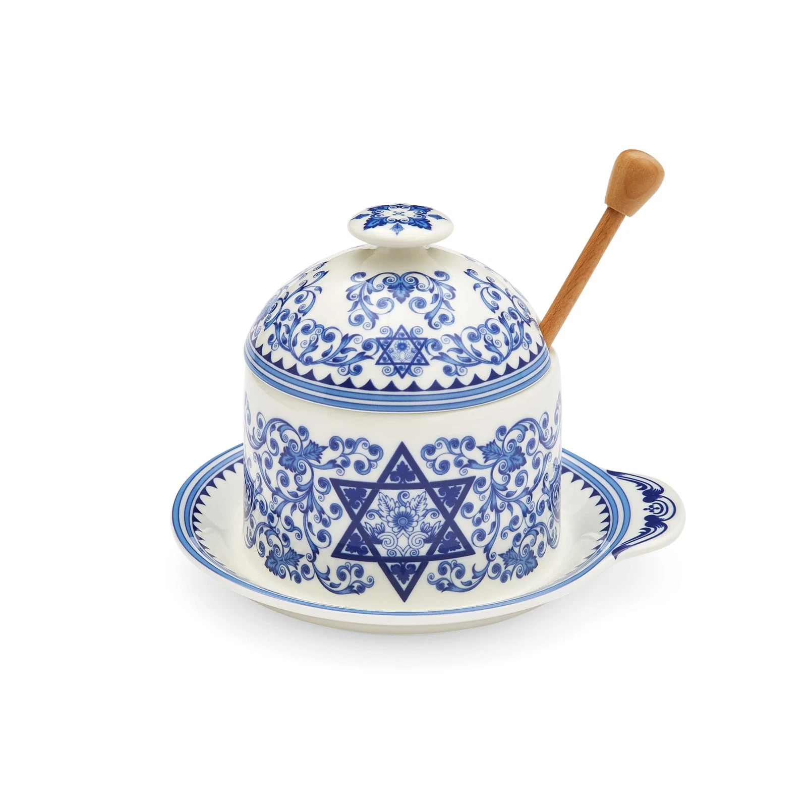 Spode Judaica Honey Pot - Thumbnail 2
