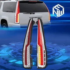 For 07-14 Yukon Tahoe Suburban Full LED Chrome Taillights Brake Lamp Replacement