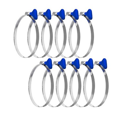 4 Inch Key Hose Clamps Thumb Screw Adjustable Stainless Steel Dust Collection 10