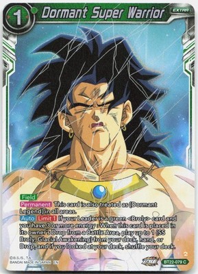 Dormant Super Warrior Broly Foil Common Critical Blow BT22 079 NM
