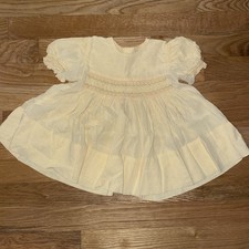 Vintage Baby Girl Yellow Dress 6 to 9 Months