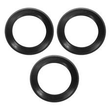 3 Pcs Flush Valve Seal 2.99" ID. x 4.29" OD. Silicone Toilet Gasket, Black