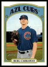 2021 Topps Heritage Minor League #149 Burl Carraway    AZL Cubs