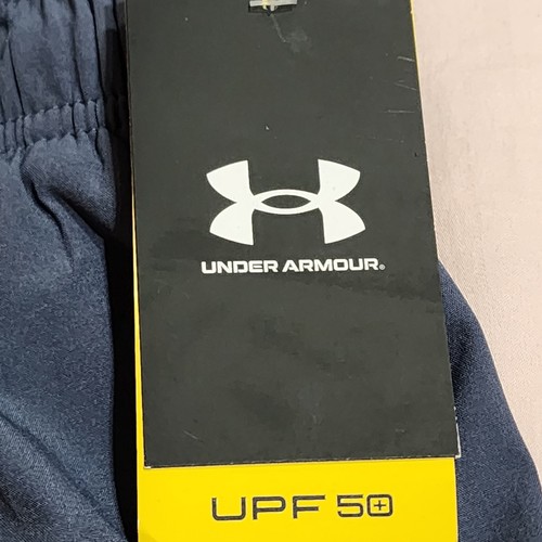 BNWT Under Armour Gray & Neon Orange Lined Swim Trunks Sz YLG - Picture 7 of 21