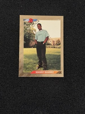 1992 Bowman Gold Foil #676 Manny Ramirez Rookie Card RC