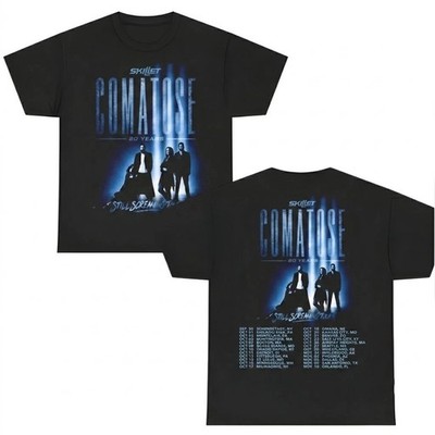 Skillet Comatose 20 Years Tour 2026 Schedule Two Sided T-Shirt