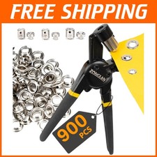 Portable Grommet Tool Plier Set - Eyelets for Fabric Leather