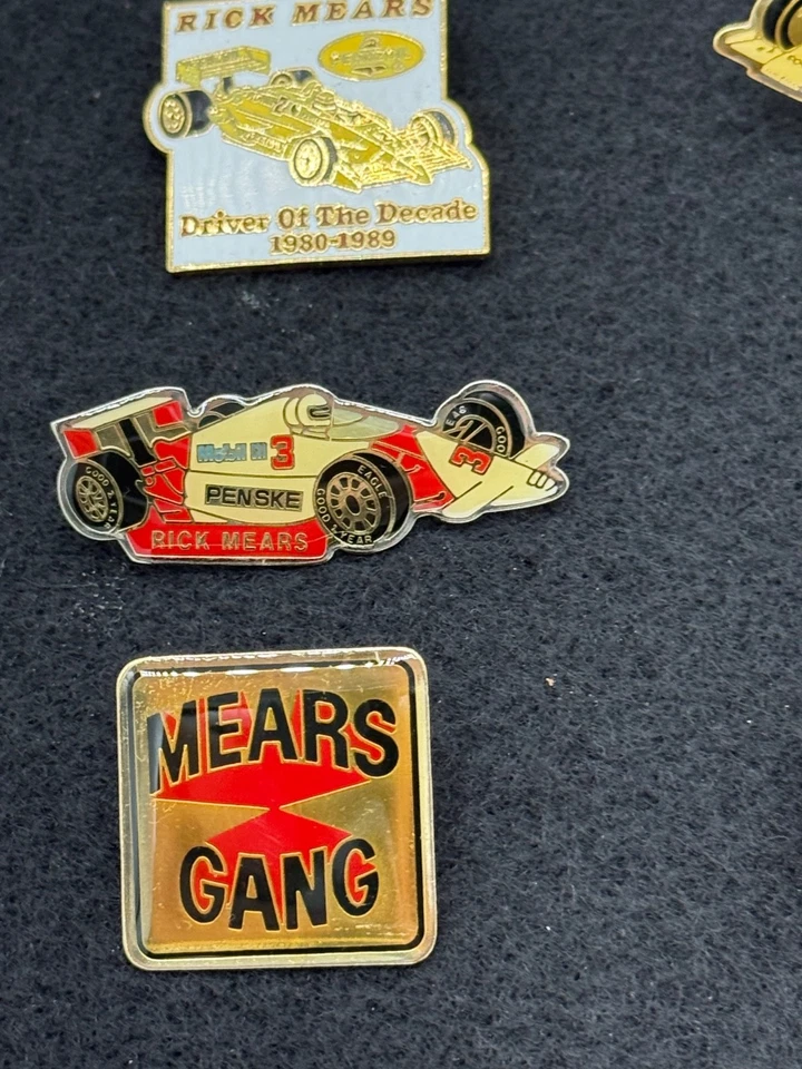 Rick Mears Mears Gang Hat Pins 15 Всего Все Новые Коллекционные предметы - Изображение 3 из 4