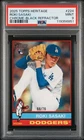 2025 TOPPS HERITAGE CHROME-BLACK REFRACTOR #224 ROKI SASAKI RC 66/76 PSA 9