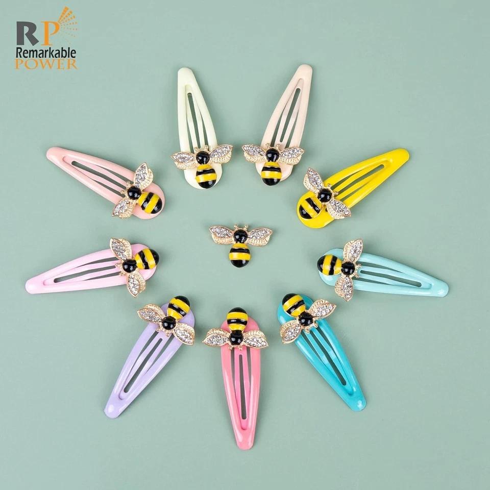 , dijes de abeja esmaltados colgantes diamantes de imitación dijes de abeja Foto 3 de 4