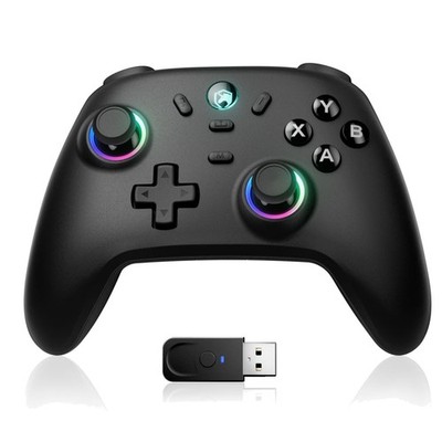 ECHTPower PC Wireless Controller, 1000Hz Gaming Gampad mit RGB/Hall-Joystick/...
