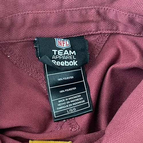 Vintage Reebok Embroidered Washington Redskins Polo Shirt Men Large NFL Football - Picture 4 of 8