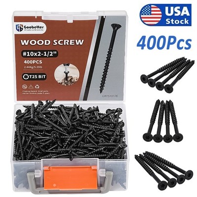 #10x2-1/2'' Deck Screws T25 Torx Drive Self Tapping Wood Decking Fencing Screws